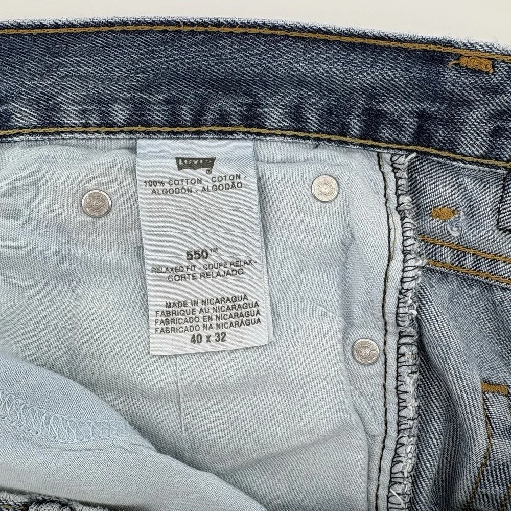 Levi's 550 Relaxed Fit Jeans‎ Men's 40X32 Fits 40x30 With Distressing